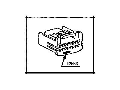 Toyota 90980-12553 Housing, Connector F