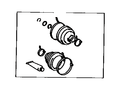 Toyota 04438-35060 Boot Kit,  Front Drive Shaft