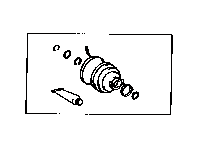 Toyota 04438-12070 Front Cv Joint Boot Kit Inboard Joint