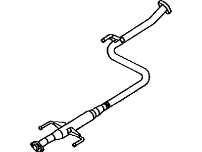 Toyota 17420-16130 Pipe Assembly, Exhaust, Center