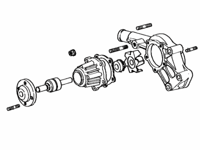 Toyota 16120-45100 Cover Assy, Water Pump