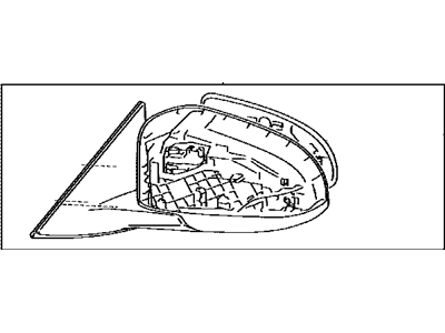 Toyota 87908-06430 Mirror Sub-Assy,  RH