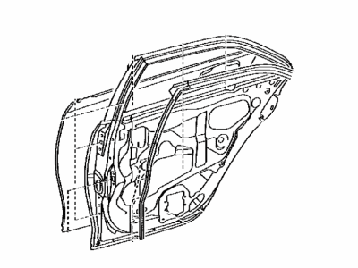 Toyota 67004-06240 Panel Sub-Assy,  Rear Door,  LH