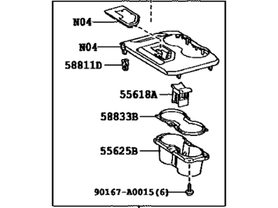 Toyota 58805-06240-B0 Panel Sub-Assembly, Cons