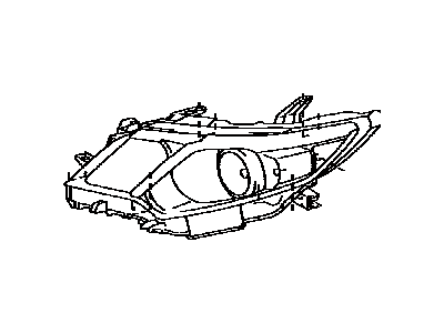 Toyota 81170-06780 Driver Side Headlight Unit Assembly