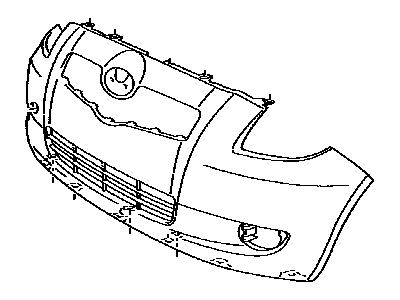 Toyota 52119-5A958 Cover,  Front Bumper