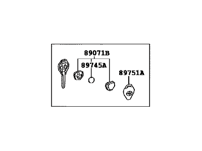 Toyota 89070-52730 Transmitter Assy,  Door Control