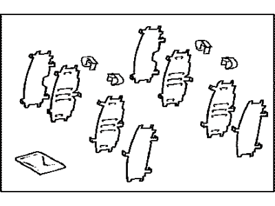 Toyota 04945-52130 Shim Kit,  Anti Squeal,  Front