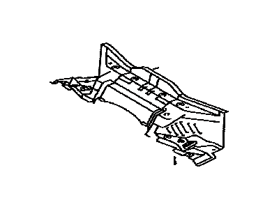 Toyota 57605-52110 Member Sub-Assy,  Rear Floor Cross,  NO.1