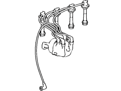 Toyota 90919-21368 Cord Set,  Coil & Spark,  W/Resistive