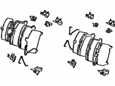 Toyota 04491-17040 Pad Kit,  Disc Brake,  Front