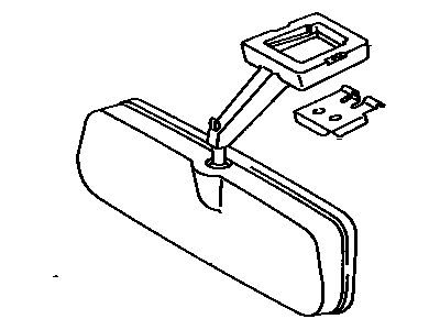 Toyota 87810-17021-02 Mirror Assembly, Inner Rear View