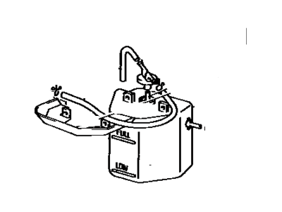 Toyota 16405-16020 Cap Sub-Assembly, Reserve Tank