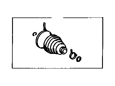 Toyota 04438-12070 Boot Kit,  Rear Drive Shaft Inboard Joint