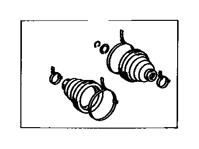 Toyota 04438-17021 Front Cv Joint Boot Kit