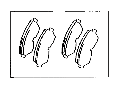 Toyota 04491-24050 Front Disc Brake Pad Set