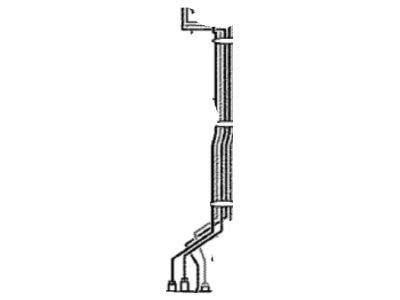 Toyota 47312-12830 Tube,  Front Brake,  NO.2