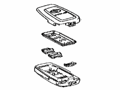 Toyota 89072-47190 Housing Set,  Door Control Transmitter (For Smart Key)