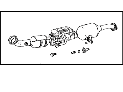 Toyota 17410-37B72 Pipe Assy,  Exhaust,  Front