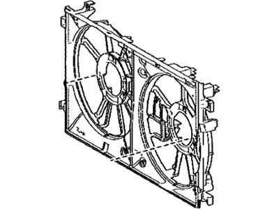 Toyota 16711-24130 Shroud,  Fan