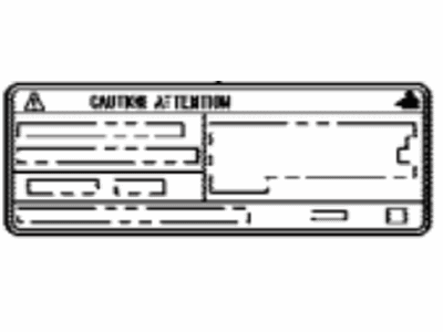 Toyota 88723-47150 Label, Cooler SERVIC