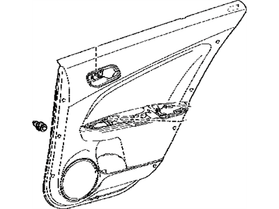 Toyota 67640-47B00-C1 Board Sub-Assy,  Rear Door Trim,  LH