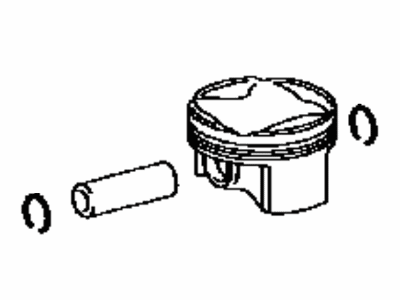 Toyota 13101-37270 Piston Sub-Assembly, W/P