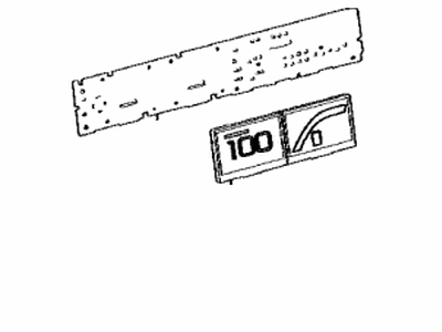 Toyota 83862-47Y70 Plate,  Meter Circuit,  NO.2