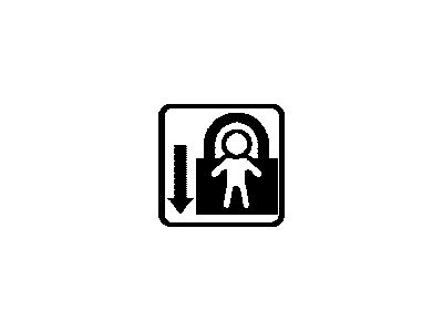 Toyota 69339-12010 Label,  Child Protector Information