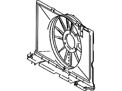 Toyota 16711-0T130 Shroud,  Fan