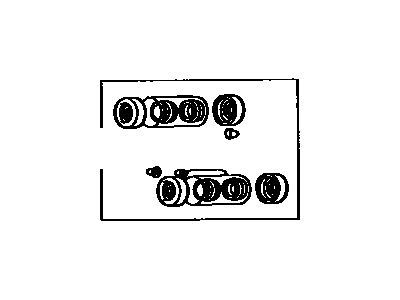 Toyota 04906-35120 Cup Kit,  Rear Wheel Cylinder