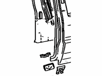 Toyota 61504-89102 Pillar Sub-Assy, Rear Inside, LH