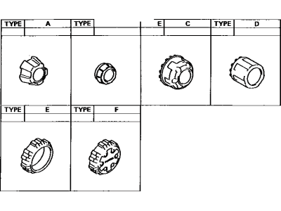 Toyota 42603-60051 Ornament Sub-Assy,  Wheel Hub