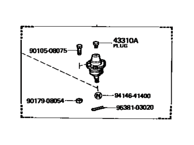 Toyota 43350-39035 Joint Assy,  Upper Ball