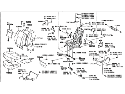 Toyota 71200-33A00-E0 Seat Assy, Front LH