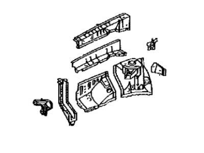 Toyota 53701-33130 Apron Sub-Assy, Front Fender, RH