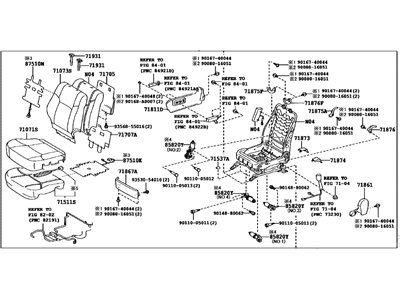 Toyota 71050-33490-E2 Seat Assy, Front RH