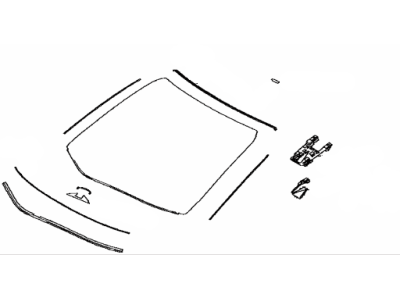 Toyota 56101-08420 Glass,  Windshield