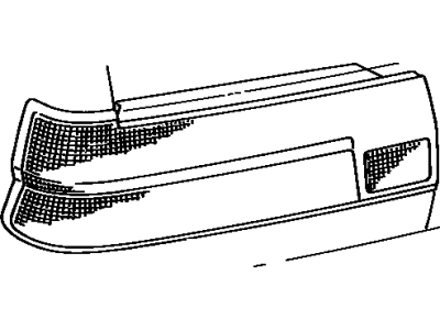 Toyota 81551-35121 Lens,  Rear Combination Lamp,  RH