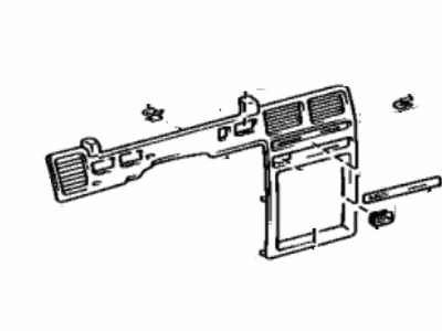 Toyota 55405-16081 Panel Sub-Assy, Instrument Cluster Finish, Center