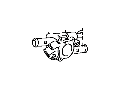 Toyota 16303-11050 Housing, Water Outlet