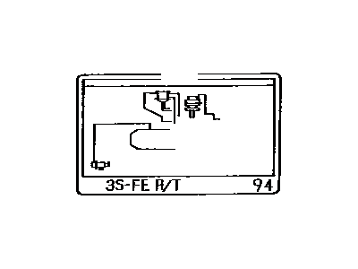 Toyota 17792-74160 Plate, Engine Vacuum Hose Information