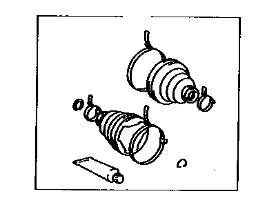 Toyota 04438-20050 Boot Kit,  Front Drive Shaft