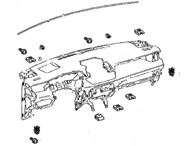 Toyota 55401-42200-C0 Pad Sub-Assy,  Instrument Panel Safety