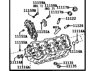 Toyota 11102-39235 Head Sub-Assembly, Cylinder