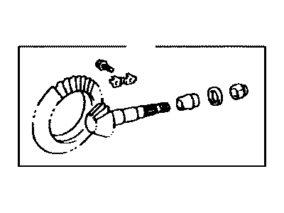 Toyota 41201-80078 Final Gear Kit,  Differential,  Front