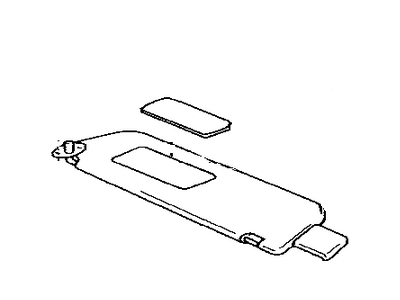 Toyota 74310-0C010-P0 Visor Assembly, Right