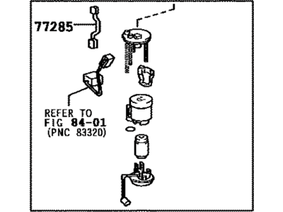 Toyota 77020-0C060 Tube Assembly, Fuel Suction W/Pump & Gage