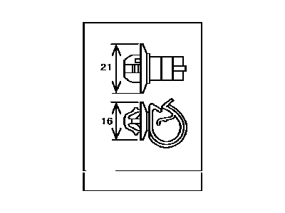 Toyota 82711-1E260 Clamp, Wiring Harness