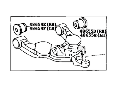 Toyota 48069-34030 Arm Sub-Assy,  Front Suspension,  Lower NO.1 LH